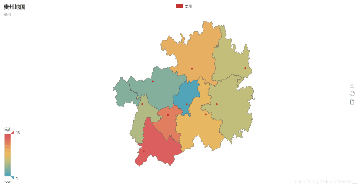 详解python 利用echarts画地图(热力图)(世界地图,省市地图,区县地图)