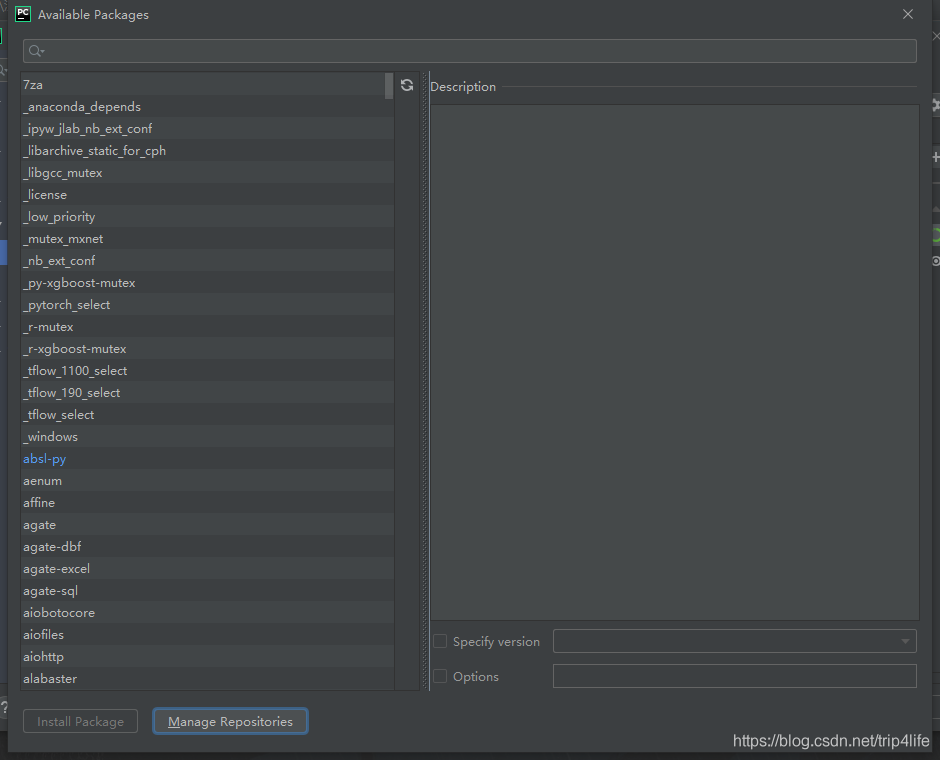 pycharm-available-packages