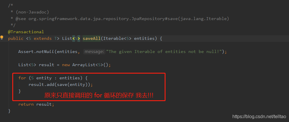 Spring Jpa Repository Saveall Example