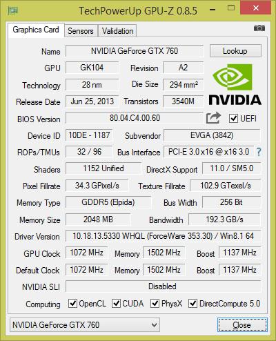 GPU-Z 0.8.5µЩ