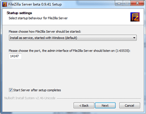 ΰװFilezilla server FTP