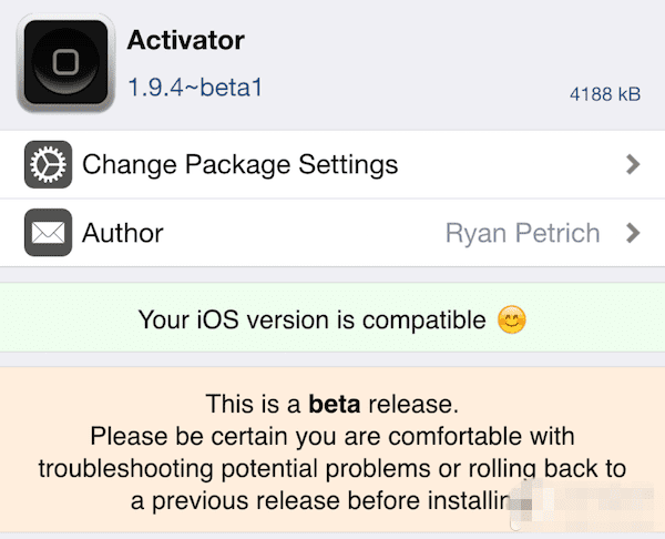 ios8.4ԽװActivatorְȫģʽķ