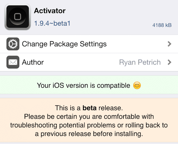 ios8.4װActivatorķ