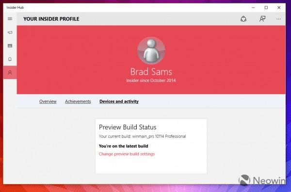 win10 10114ԤInsider hubĸıЩ