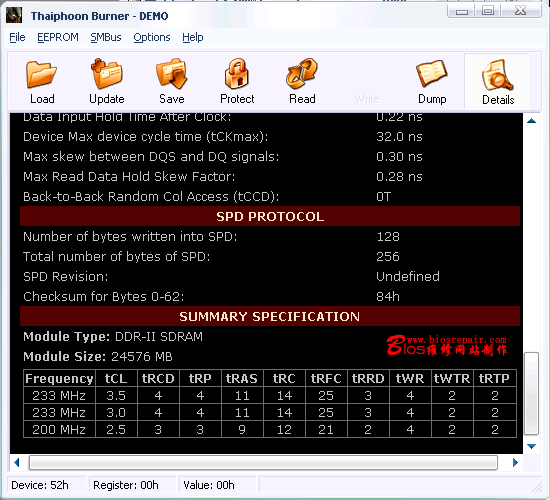 ʹThaiphoonDDR2ڴSPDϢ