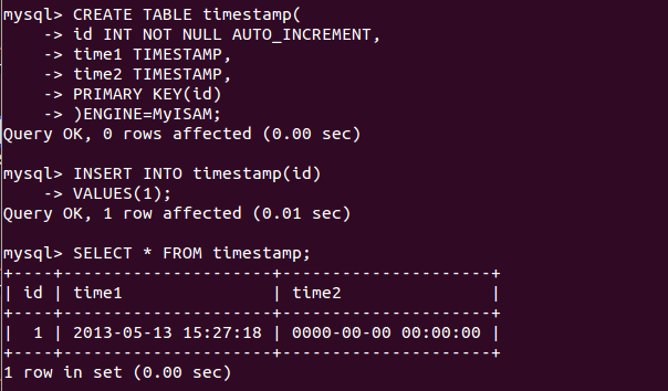 MySQL5.6 TIMESTAMPı仯