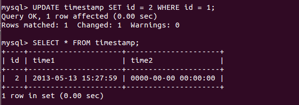 MySQL5.6 TIMESTAMPı仯