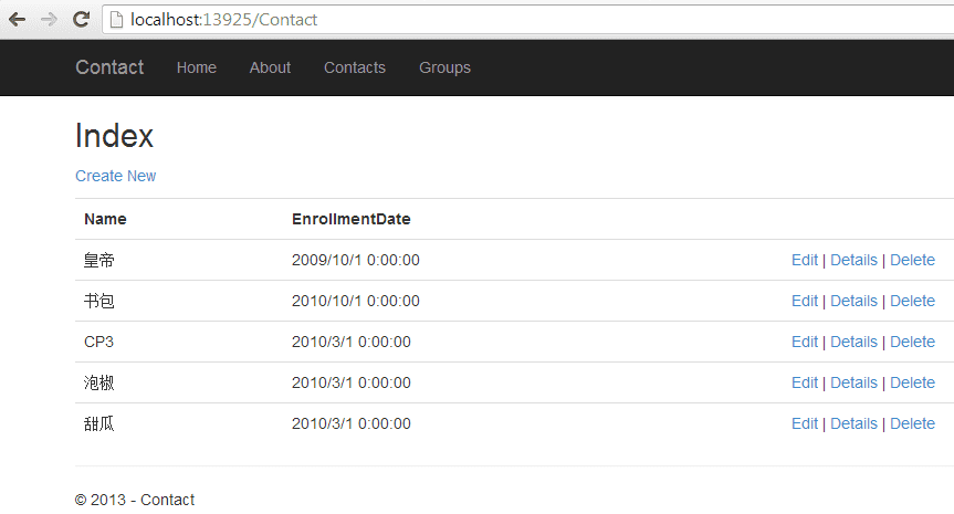 MVC5+EF6ļʾ