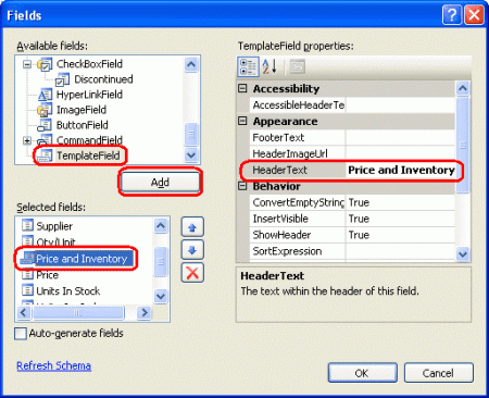 ASP.NET 2.0ʹTemplateField