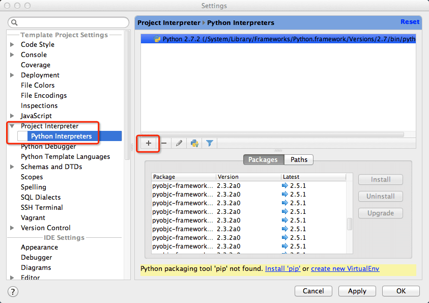 pycharm-no-python-interpreter-selected