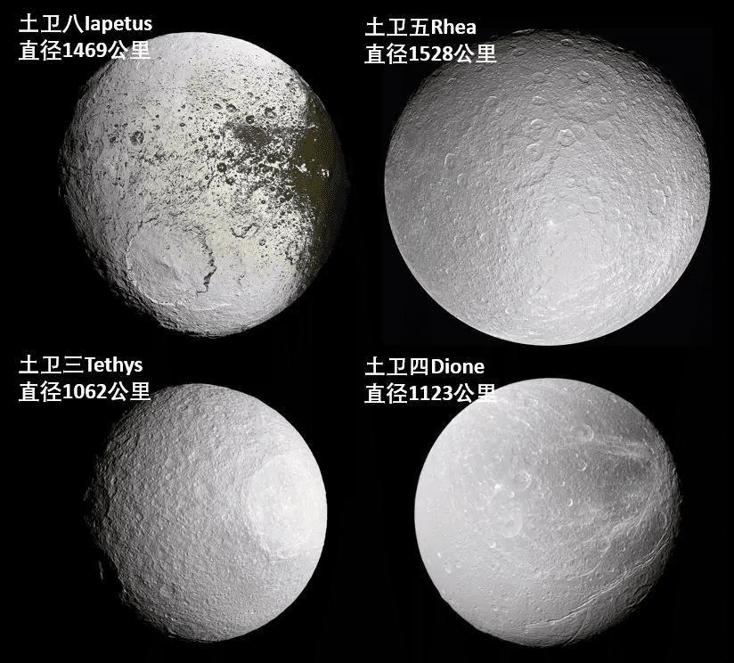 法国天文学家乔凡尼·卡西尼又陆续发现了4颗土星卫星:土卫八iapetus