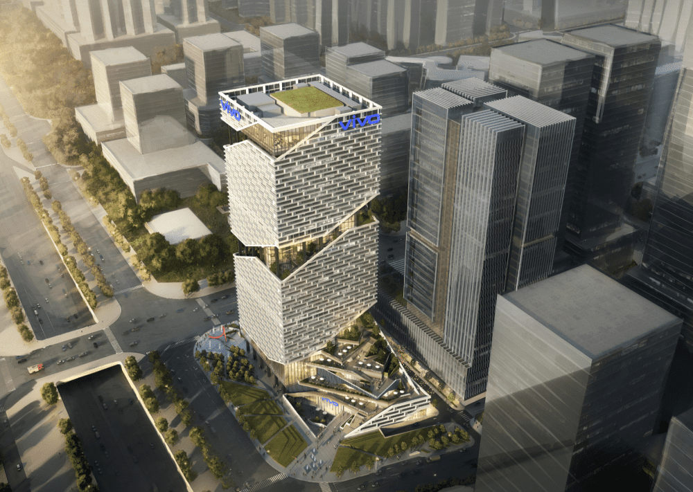vivo深圳总部大楼亮相,总投资40亿元,2024年投入使用